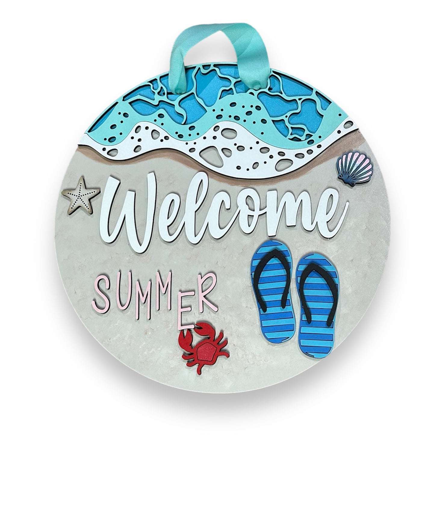 Welcome summer flip-flop Door Hanger