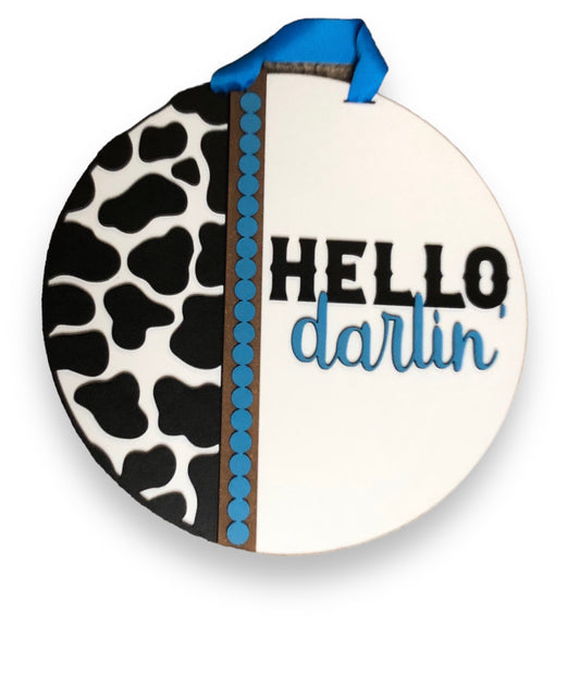 Hello Darling Door Hanger