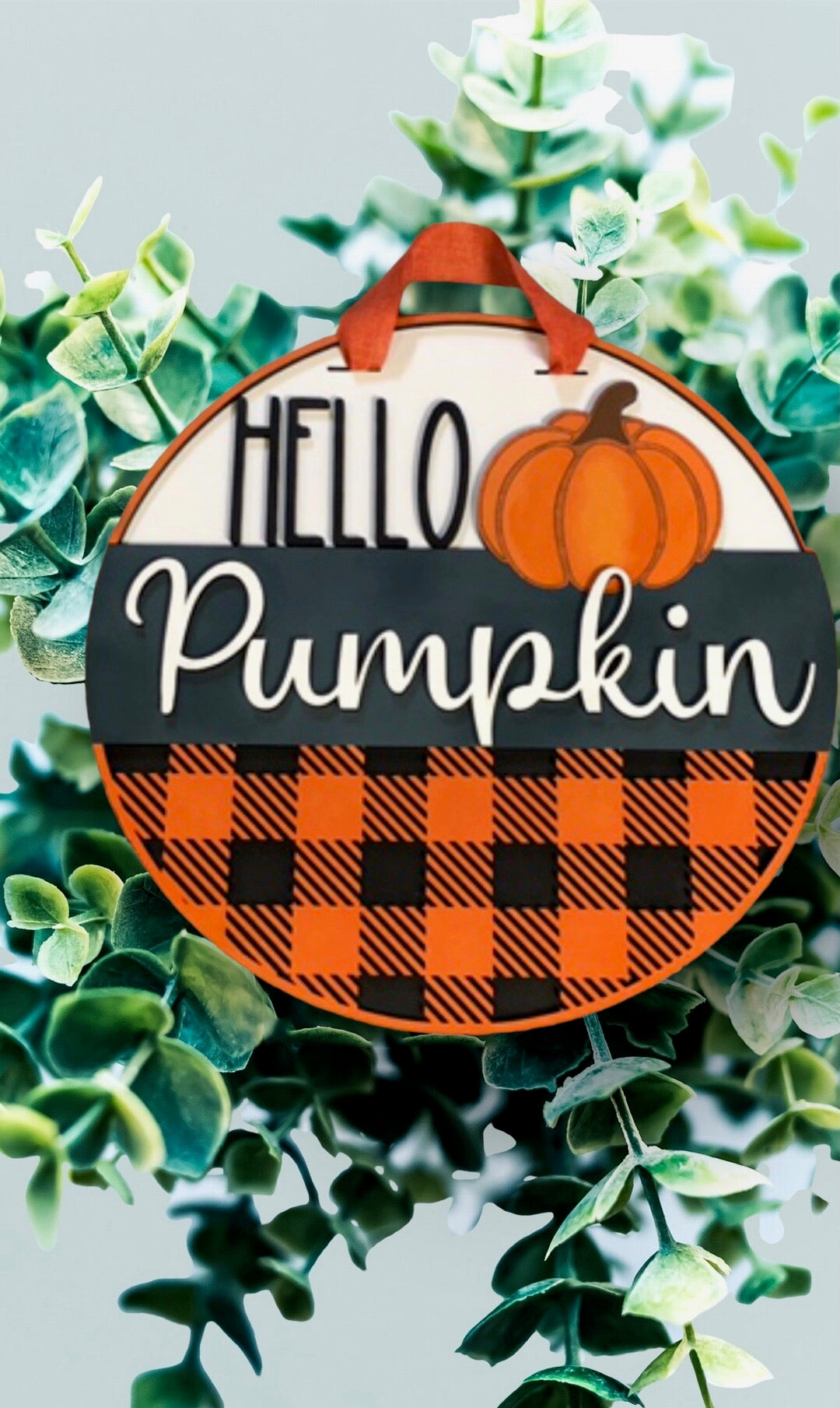 Hello Pumpkin Door Hanger