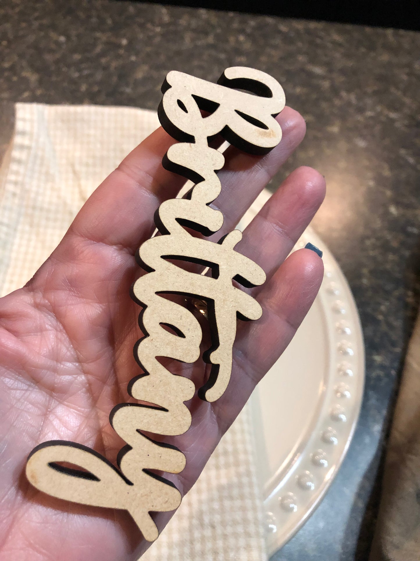 Wood Name Place Cards