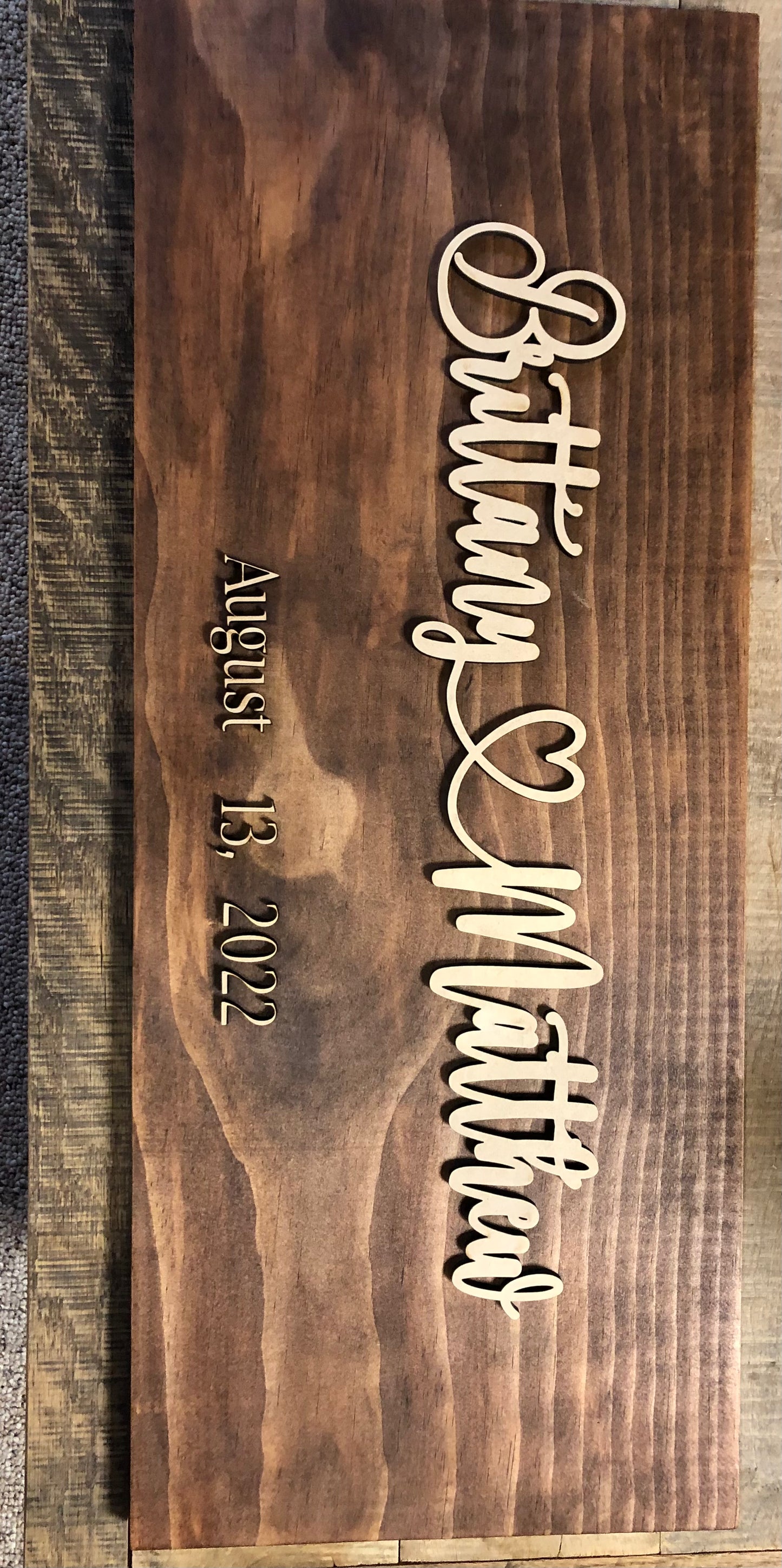 Personalized Sign Wedding