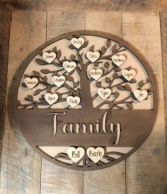 Custom Family Tree 18”