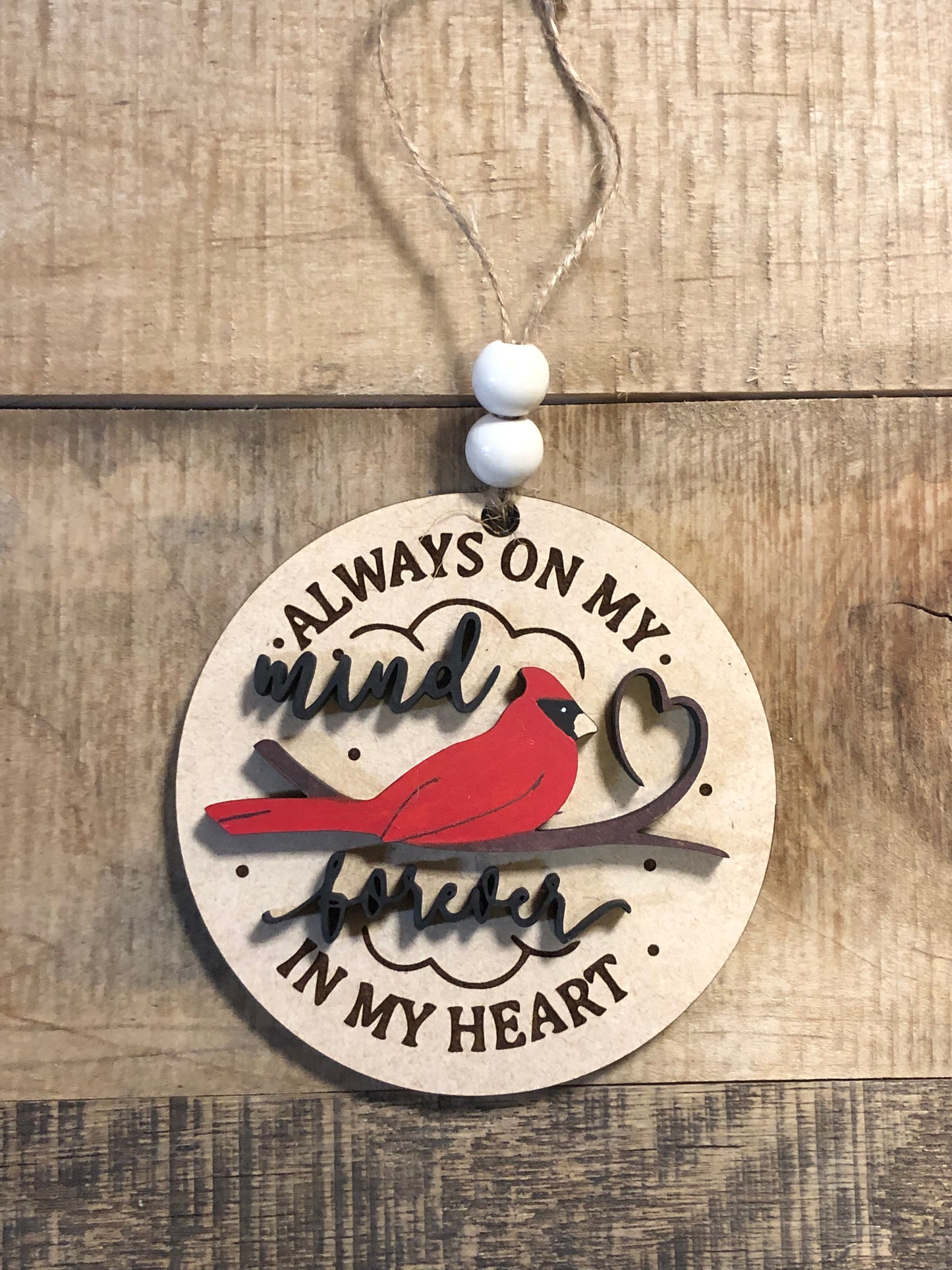 Memorial Cardinal Ornament