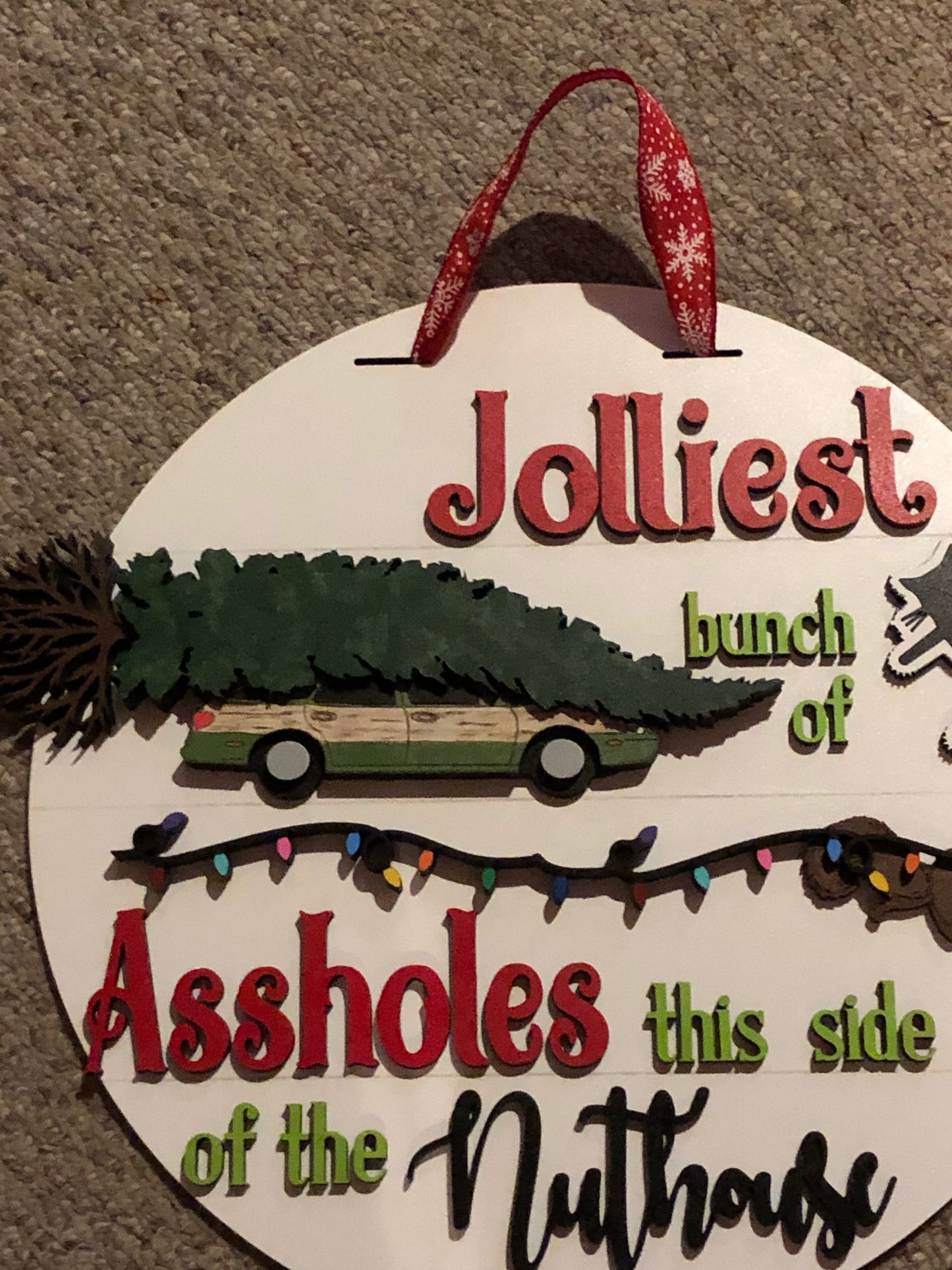 Jolliest Bunch of… Door Hanger