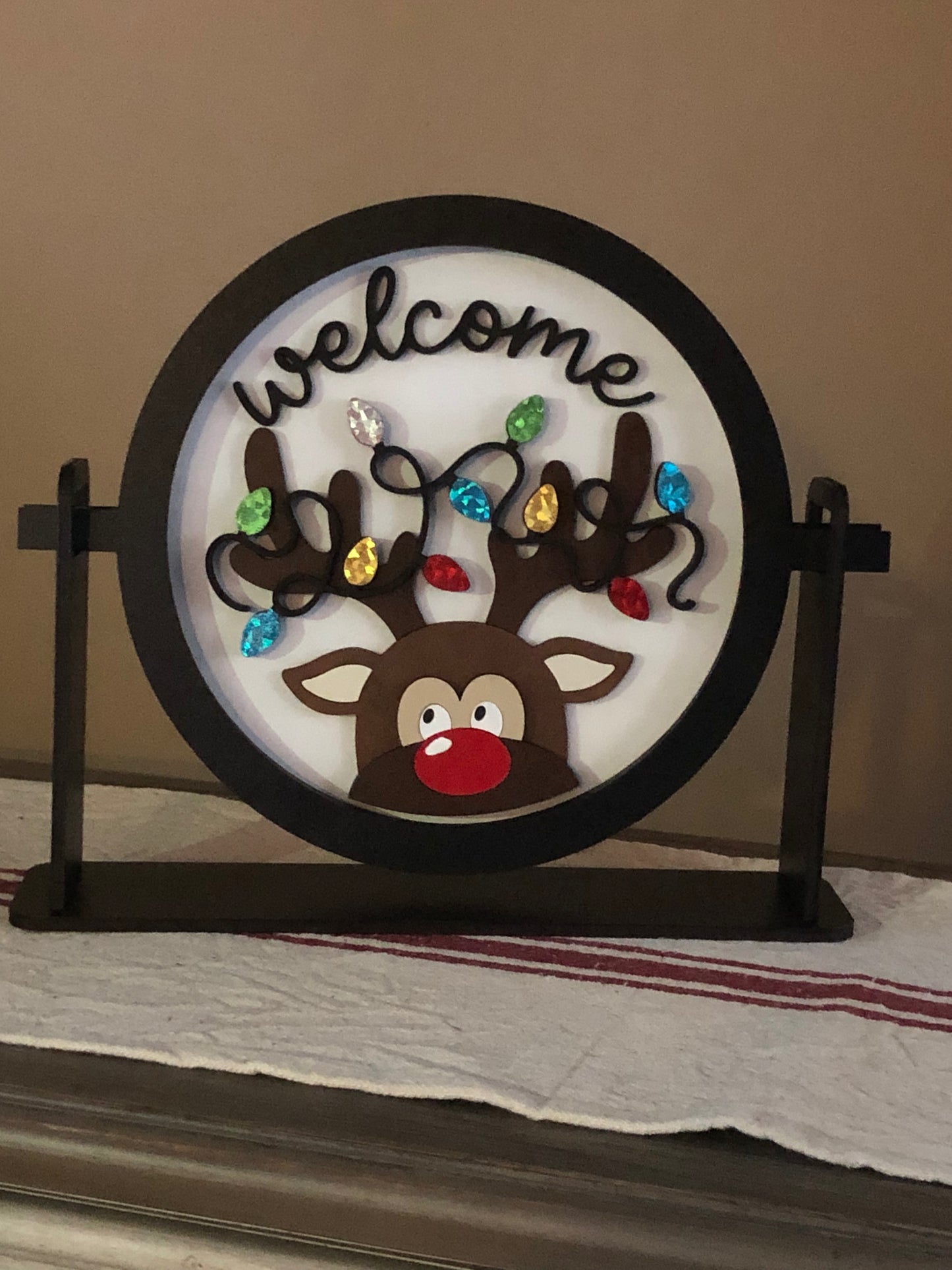 Insert/Welcome Reindeer with Lights