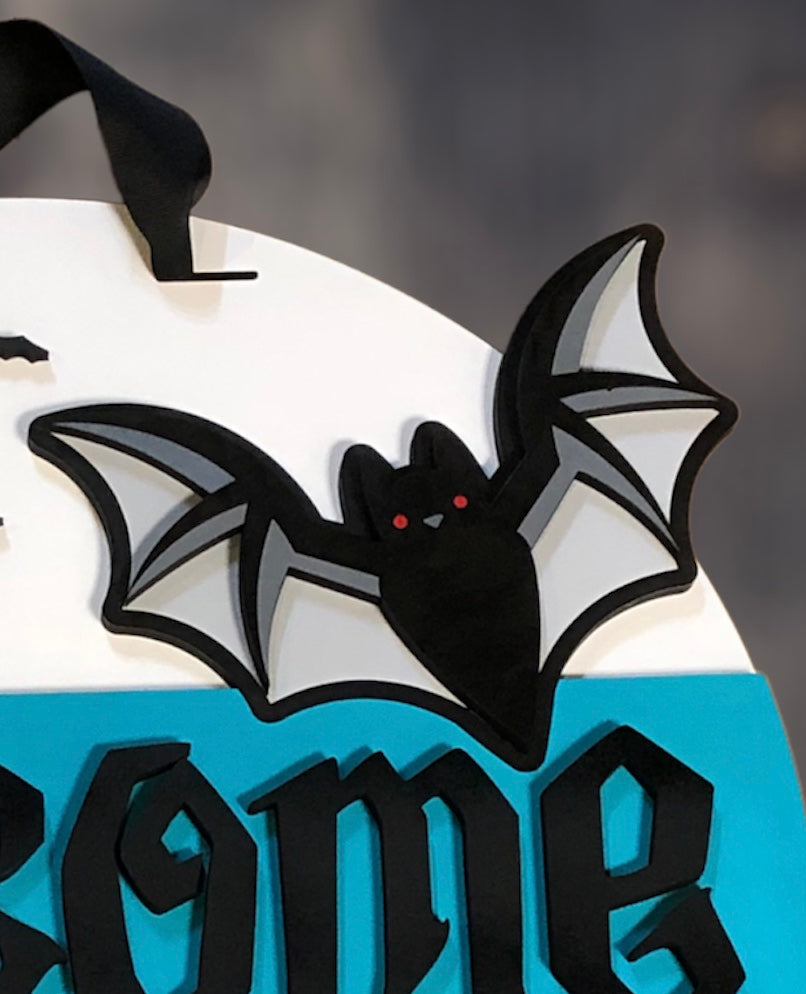 Welcome Bat Door Hanger