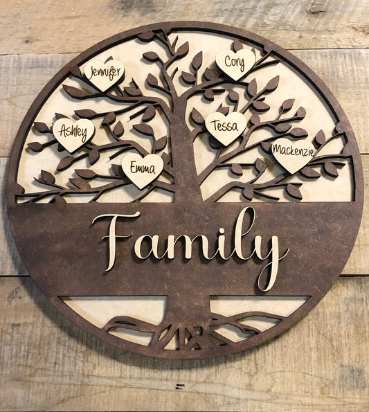 Custom Family Tree 12”