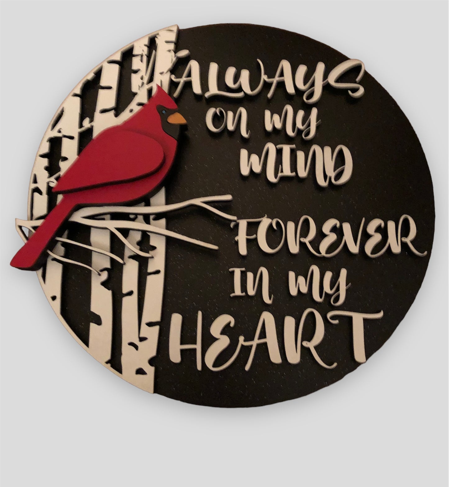 Cardinal memorial sign