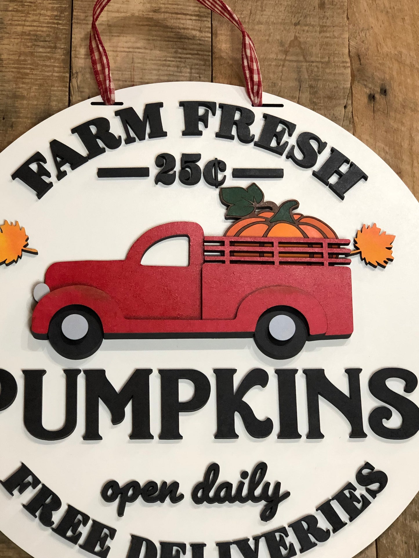 Farm Fresh Pumpkins Door Hanger