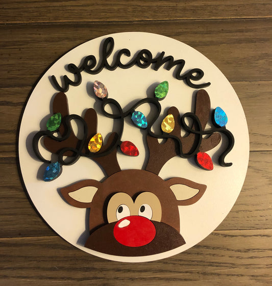 Insert/Welcome Reindeer with Lights