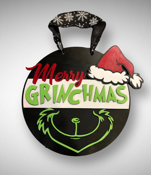 Merry Grinchmas Door Hanger