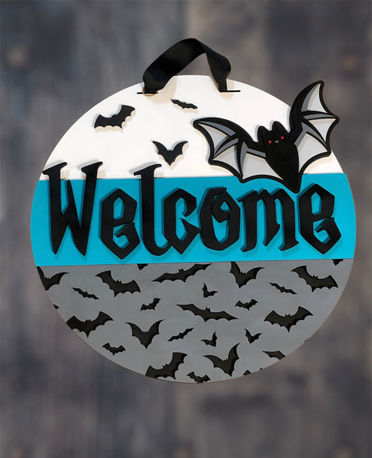 Welcome Bat Door Hanger